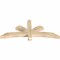 Ekena Millwork Davenport Rough Sawn Timber Gable Bracket, Douglas Fir, 60"W x 25"H x 4"D x 4"F, 10/12 Pitch GBW060X25X0404DAV00RDF - alternate 4